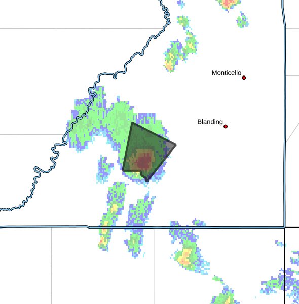 New event. Severe Thunderstorm Warning from 8/26/2025 3:07 PM to 3:30 PM MDT for San Juan County, UT. inws.ncep.noaa.gov/a/a.php?i=1193… <a href="/weathercaster/">Dan Pope</a> #utwx