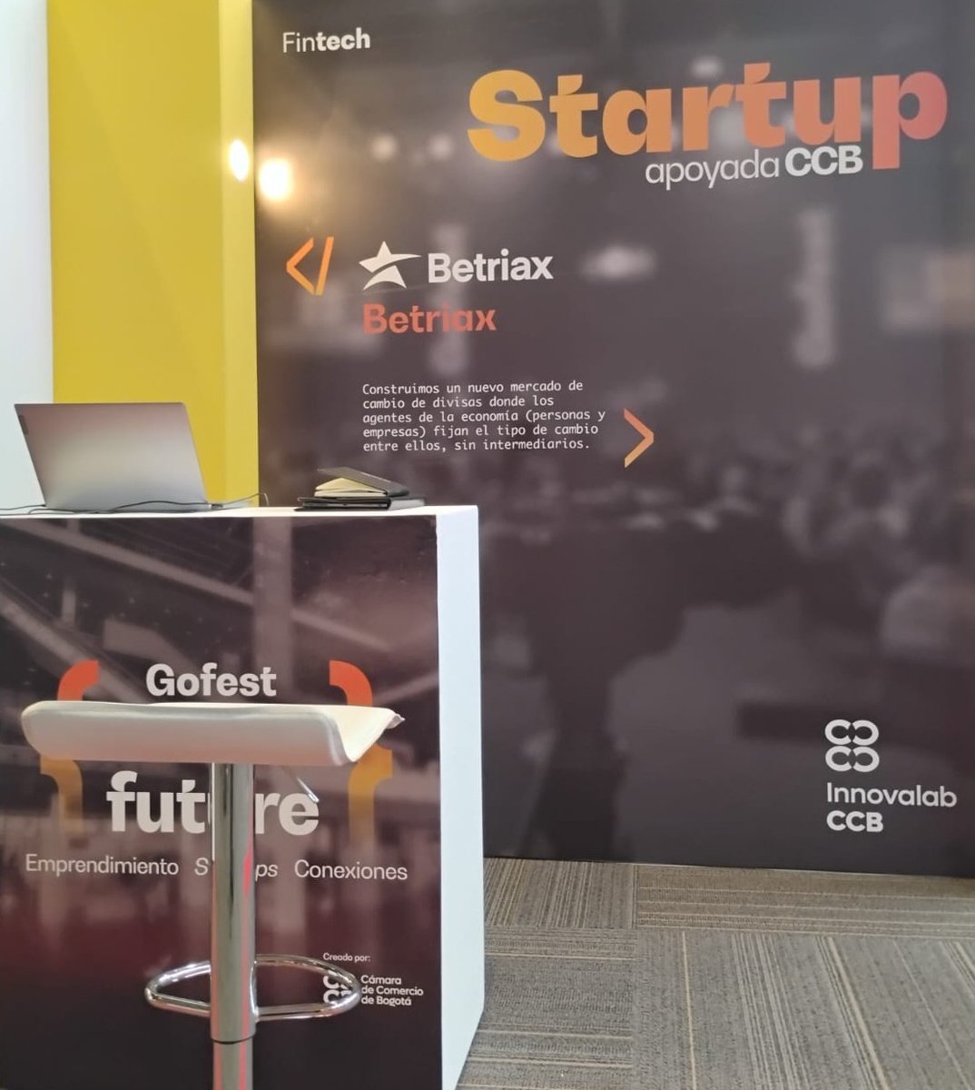 Betriax participa en #VentureValley de #GoFest2025 gracias a la <a href="/camaracomerbog/">Cámara de Comercio de Bogotá</a> . Estaremos del 26 al 29 de agosto en el piso 5 de <a href="/AgoraBogota/">Ágora Bogotá</a> . Conoce cómo no perder en el #cambiodedivisas en Colombia gracias a tecnología accesible.