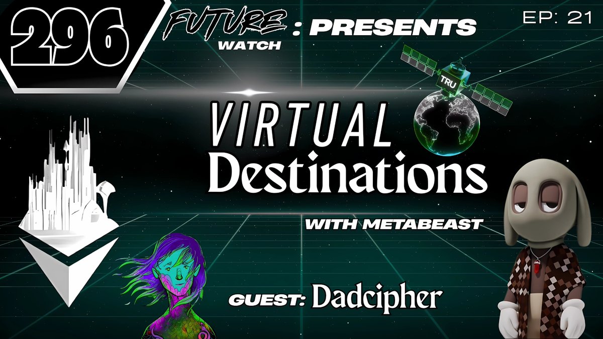DeeOneAndOnly_🌺 (@deeoneandonly_) on Twitter photo Catch us tomorrow for a special episode of Virtual Destinations on Future Watch, presented by <a href="/TRUMediaGroup/">TRU Media Group</a> !
Join <a href="/AKCMetaBeast/">MetaBeast</a> for an exclusive tour of <a href="/EthereumTowers/">Ethereum Towers</a> in the metaverse. We’re thrilled to welcome <a href="/Dadcipher/">Dadcipher.eth | Ethereum Worlds</a>, COO of Ethereum Towers, to share project highlights Catch us tomorrow for a special episode of Virtual Destinations on Future Watch, presented by <a href="/TRUMediaGroup/">TRU Media Group</a> !
Join <a href="/AKCMetaBeast/">MetaBeast</a> for an exclusive tour of <a href="/EthereumTowers/">Ethereum Towers</a> in the metaverse. We’re thrilled to welcome <a href="/Dadcipher/">Dadcipher.eth | Ethereum Worlds</a>, COO of Ethereum Towers, to share project highlights