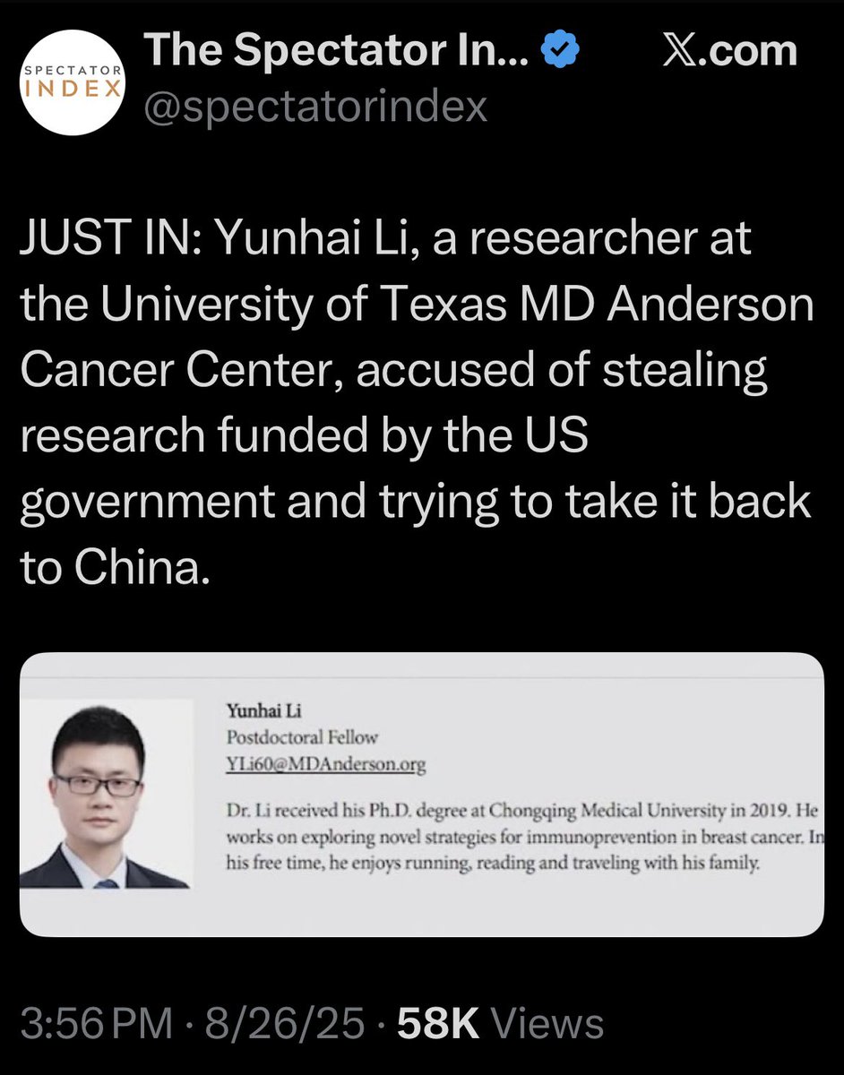 Thank God Trump wants 600K CCP “students” here. 

<a href="/Scavino47/">Dan Scavino</a> 
<a href="/StephenM/">Stephen Miller</a>