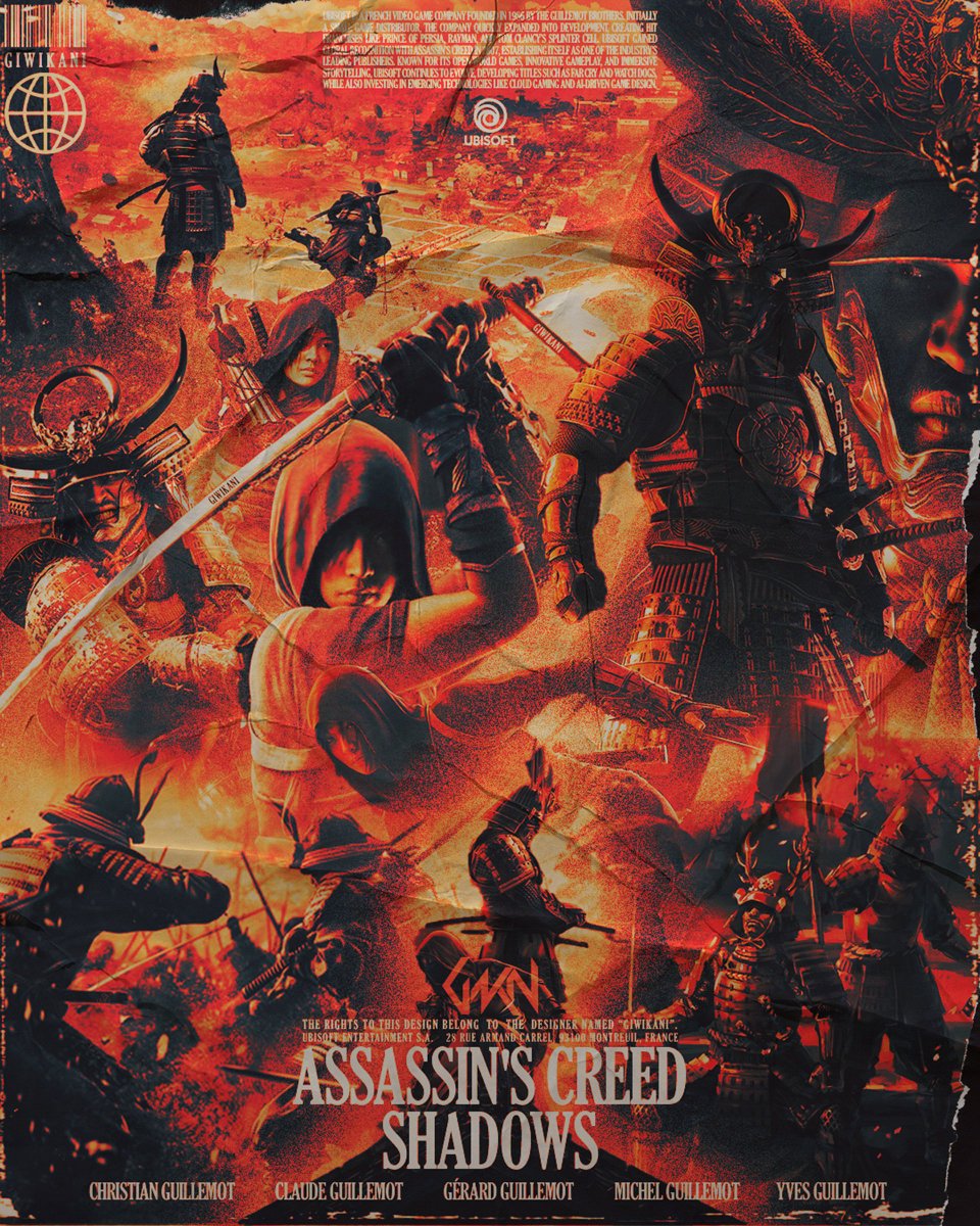 Assassin's Creed Shadows poster design made by Behance user Nadir Kaya. 🇯🇵

Link: behance.net/gallery/232600…

#AssassinsCreedShadows
