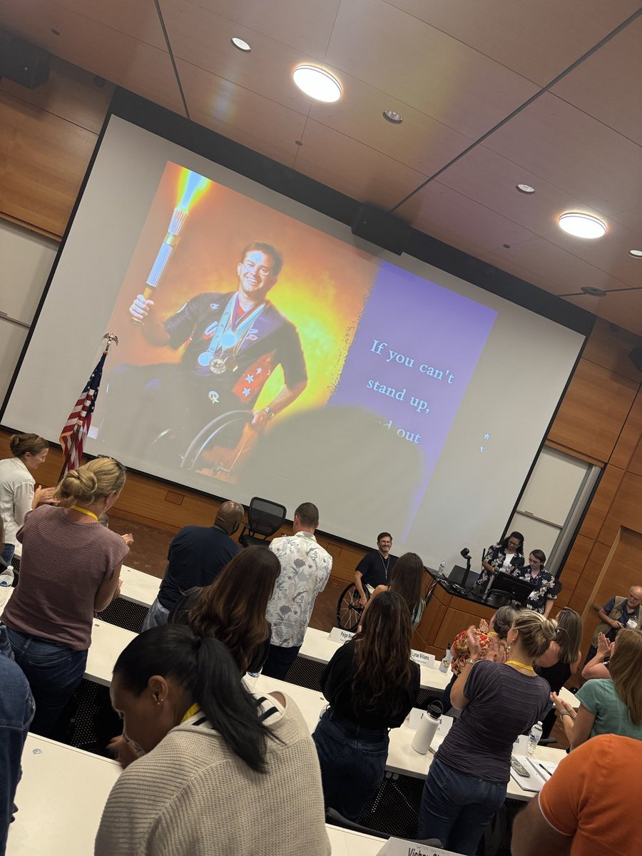 VickieASherman's tweet photo. “Just because you can’t stand up, doesn’t mean you can’t stand out.” WOW. Just wow. Thank you @thepcbs #pcbshashtagbattle #meetpcbs https://t.co/HL3dad7xKD