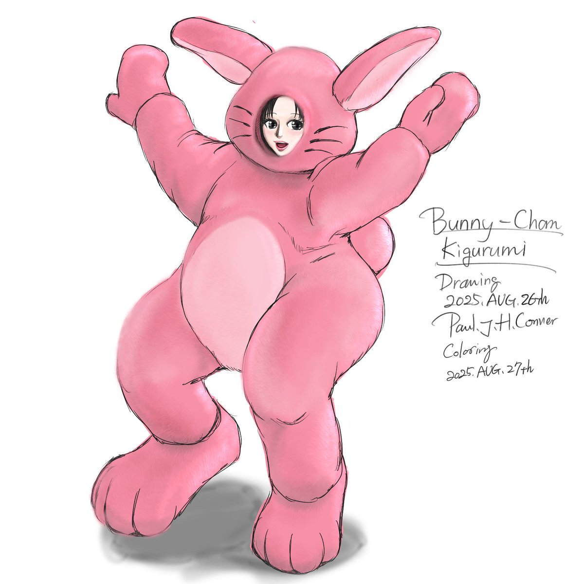 ちょっと今から色々と出かけるので、着ぐるみちゃん置いておきますね！
頭部パーツが堅めの形成タイプ！