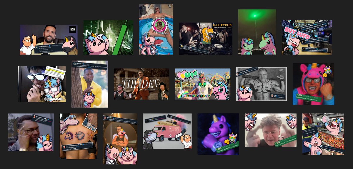 Hello $UFD Dusters!

The memedepot has been restocked🦄💨✨

Grateful for <a href="/artofniru/">Niru🦄💨✨</a>, <a href="/0xdotdot/">0xdotdot (revenge arc)</a>, and everyone sharing unicorn assets for us to create together.

Still more on the way!

Link below
🔗👇