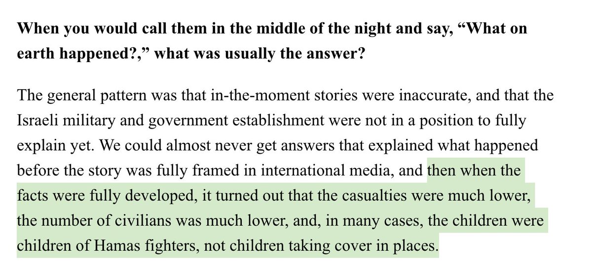 Former Obama, former Biden, current Columbia professor who claims that the Palestinian kids killed have been mainly kids of Hamas fighters (insinuating they were therefore legitimate targets)
