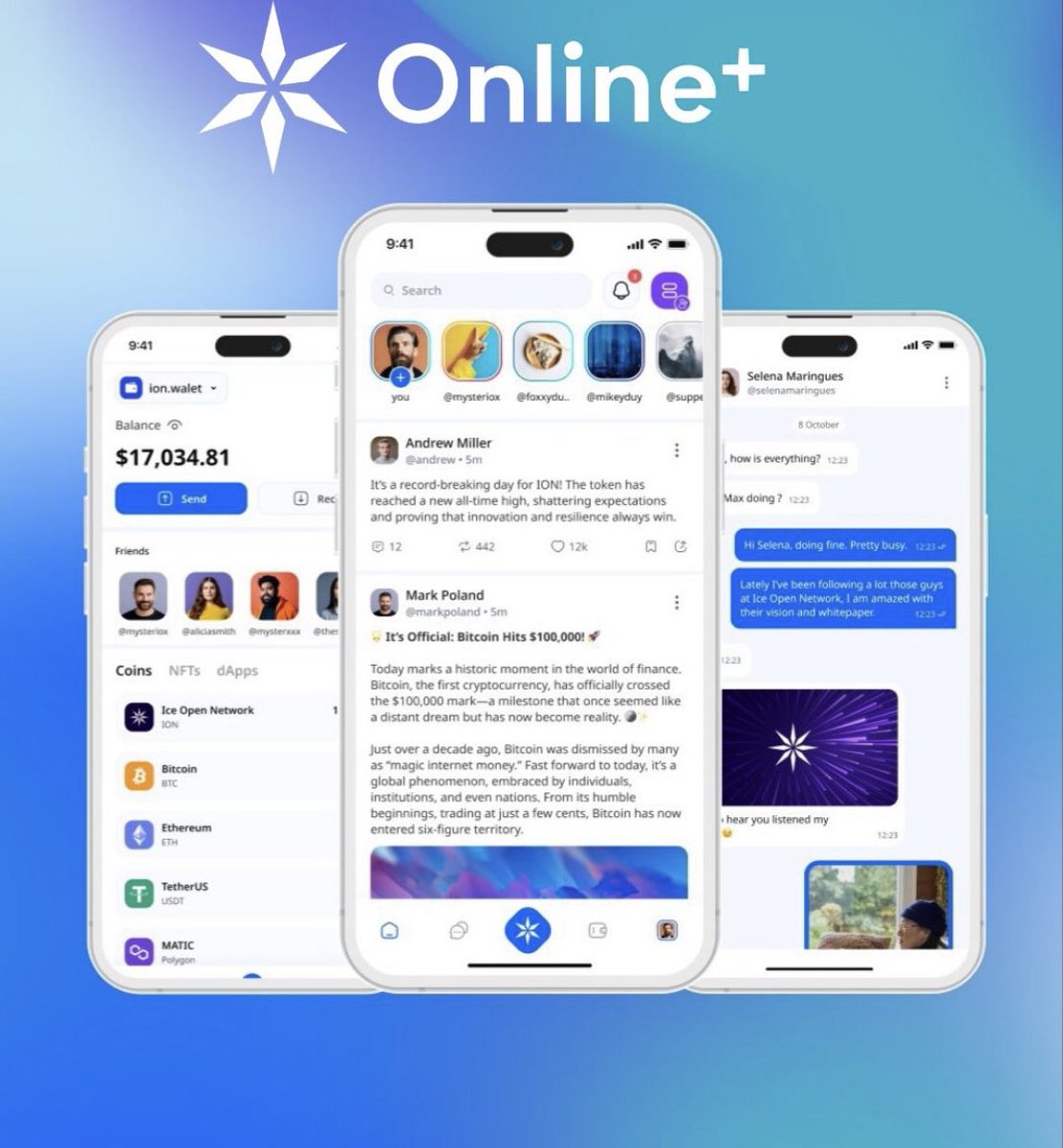 JonathanOklete1's tweet image. 💥No seed phrases-No tech headaches

✅#Online+ is decentralization done right—built for regular people, not just #crypto nerds. It’s like your favorite app, but this time YOU are in full control of your own data and not #BigTech

#OnlinePlus #WebadeSimple
#ION $ICE $ION