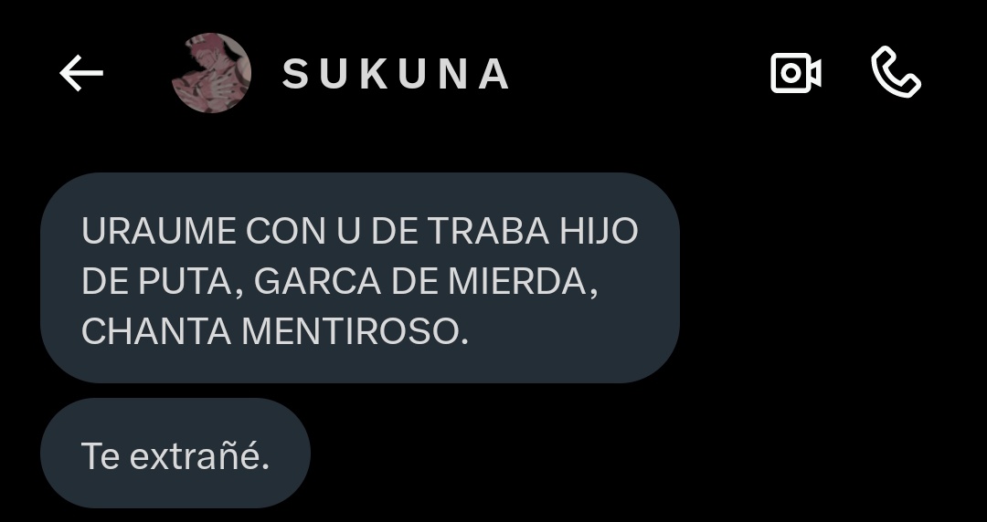 Por suerte me extrañó