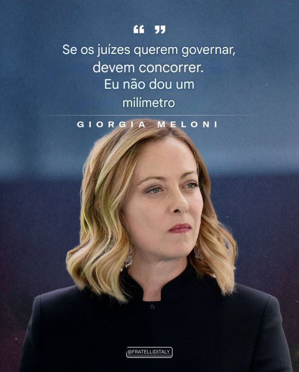 Parabéns, Sra. Primeira-Ministra 👏🏼
<a href="/GiorgiaMeloni/">Giorgia Meloni</a> 
🇧🇷🇮🇹