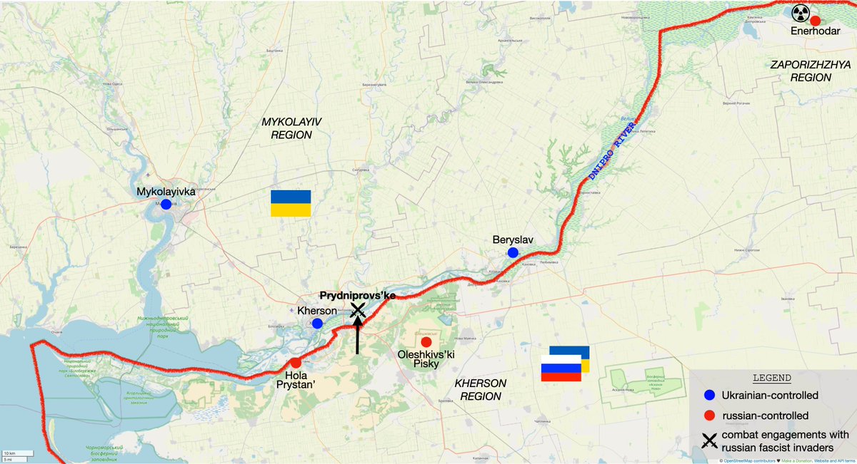 Kherson region, along the Dnipro River: "In the Prydniprovs'ke direction, the enemy made two unsuccessful attempts to attack, suffered losses and retreated."

Source: General Staff of the Armed Forces of Ukraine operational information at 22:00 on 27 August 2025