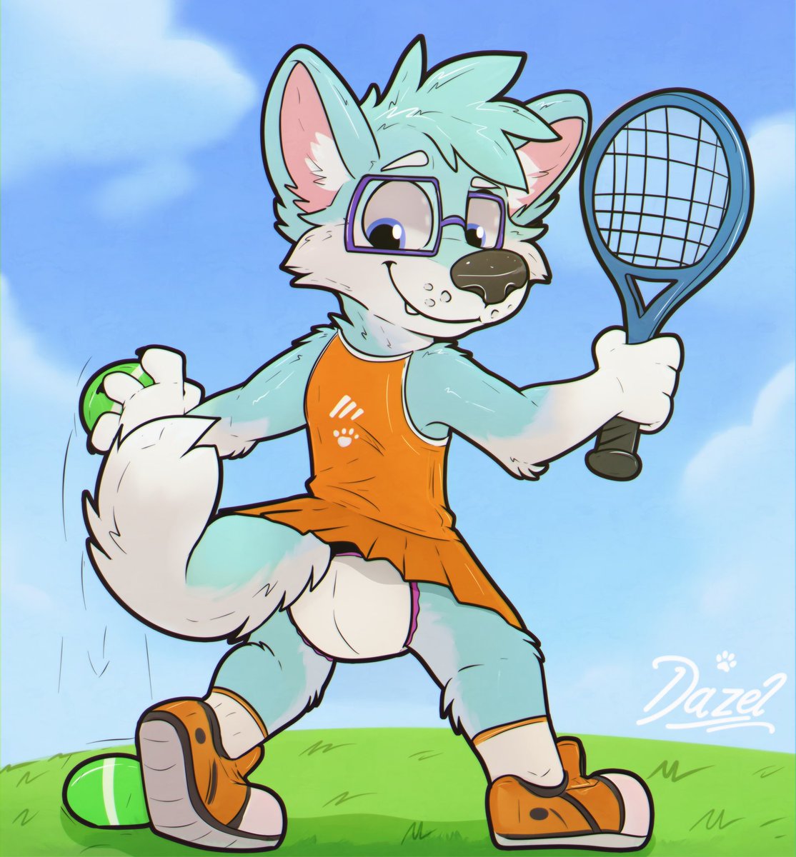 Tennis never looked so stylish! ✨🎾 

Art by <a href="/DazelCray/">DazelDog 🐶</a>