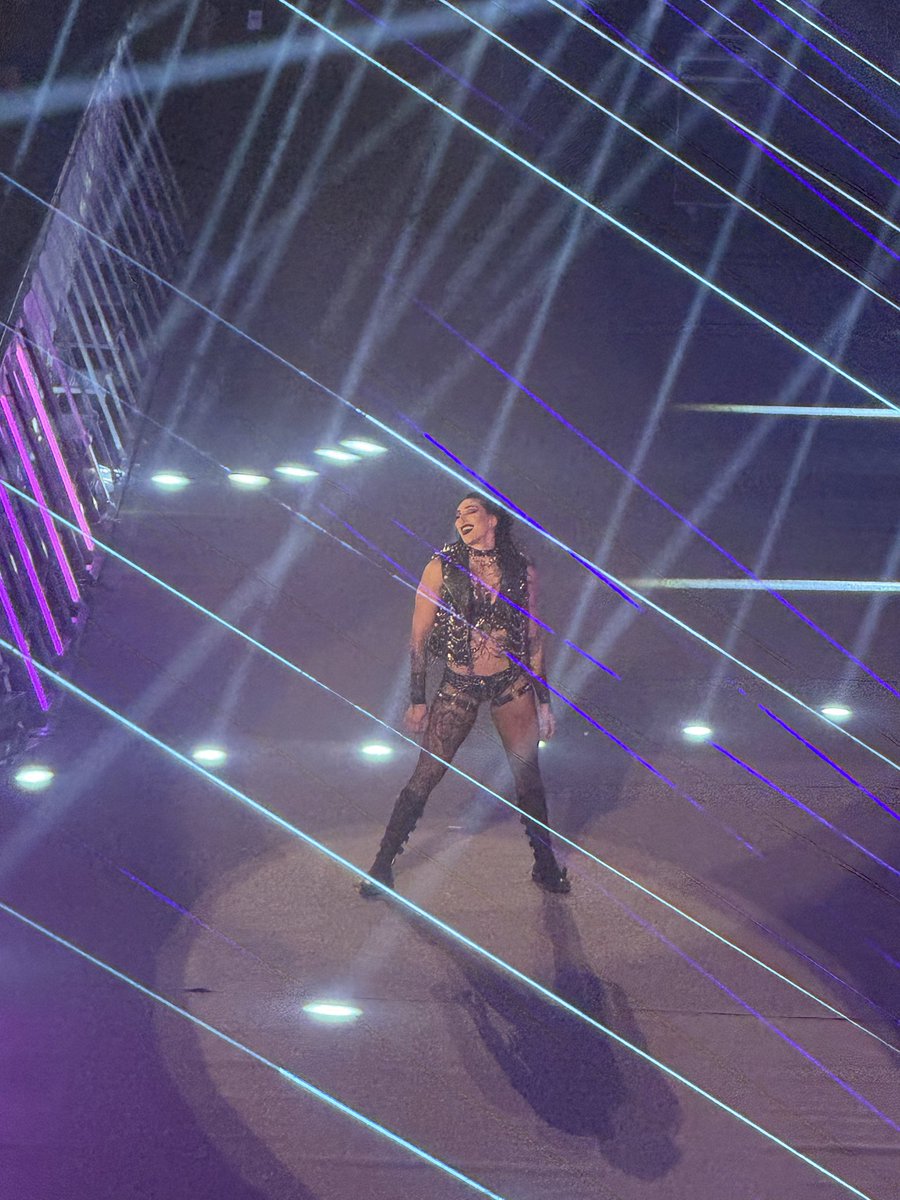 ItsJackSims's tweet image. Would love @RheaRipley_WWE to see this picture I taken of her at WWE Raw in Birmingham!💜