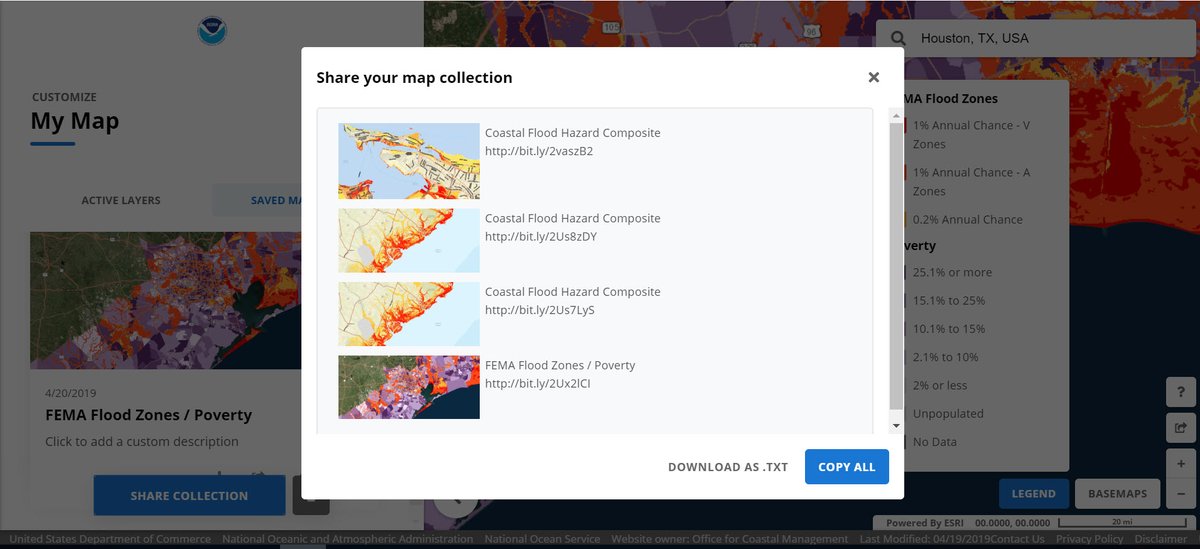 Create a series of maps that visualize coastal hazards and community vulnerabilities. Download the maps and share them with additional coastal managers, community members, and more.
coast.noaa.gov/digitalcoast/t…