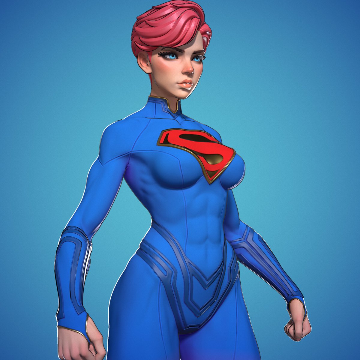Anatomy Study – Supergirl via @artstationhq artstation.com/artwork/1NQ8a2 So happy this project is finally done! 😆✨
Got a lot of inspiration from the amazing @龟龟li, and big thanks to the study group for sharing the ZBrush materials.
Check out the full project on ArtStation