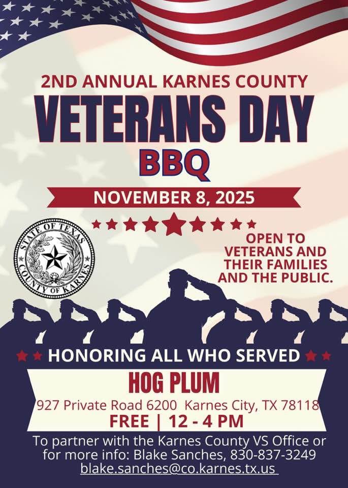 We are so excited to see our community come support veterans. Mark your calendar!