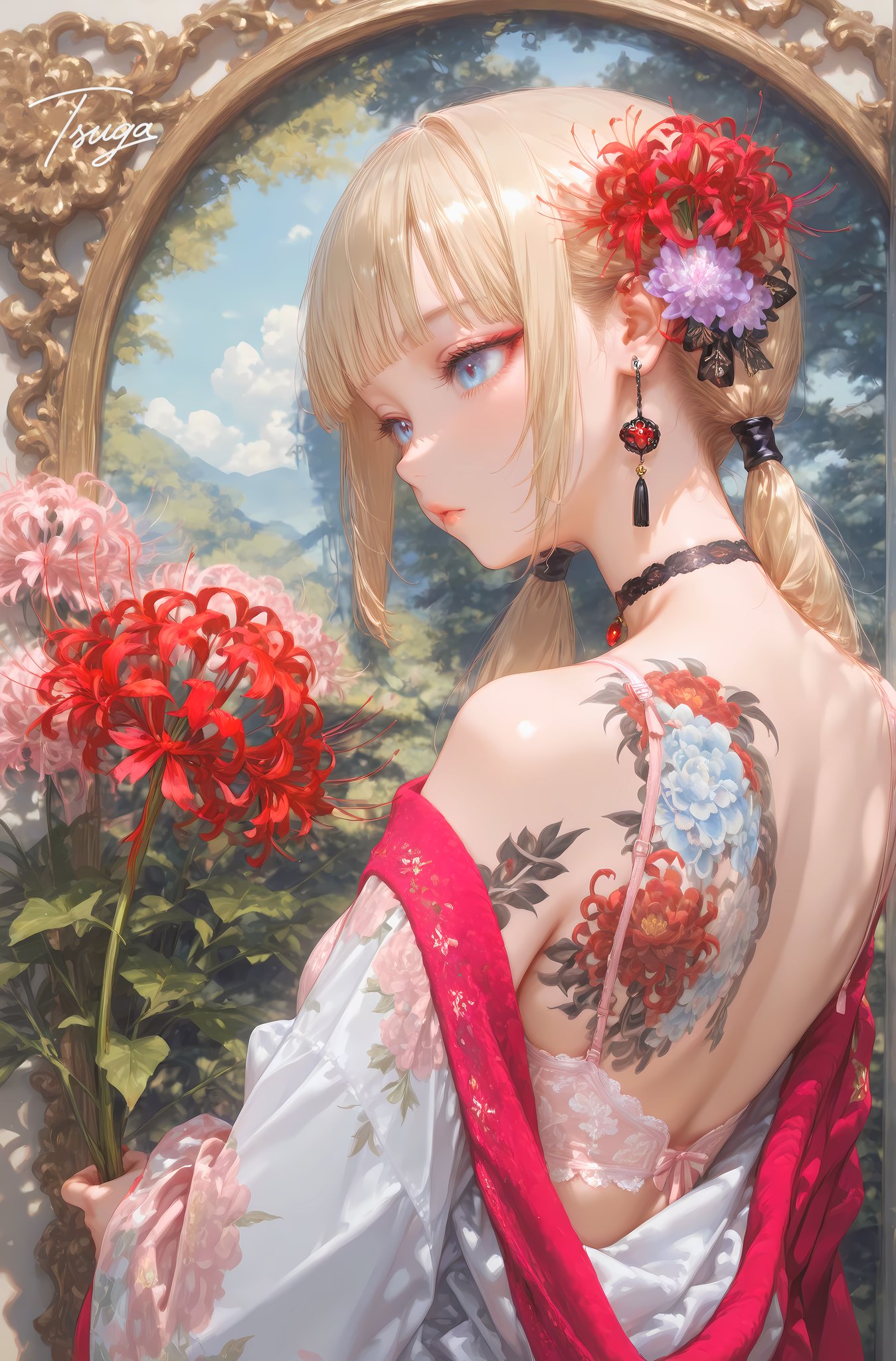 アル✨春爛漫[トイ•プードルファミリーのお花見] トリックオアトリート！」 「はい、おかしどうぞ