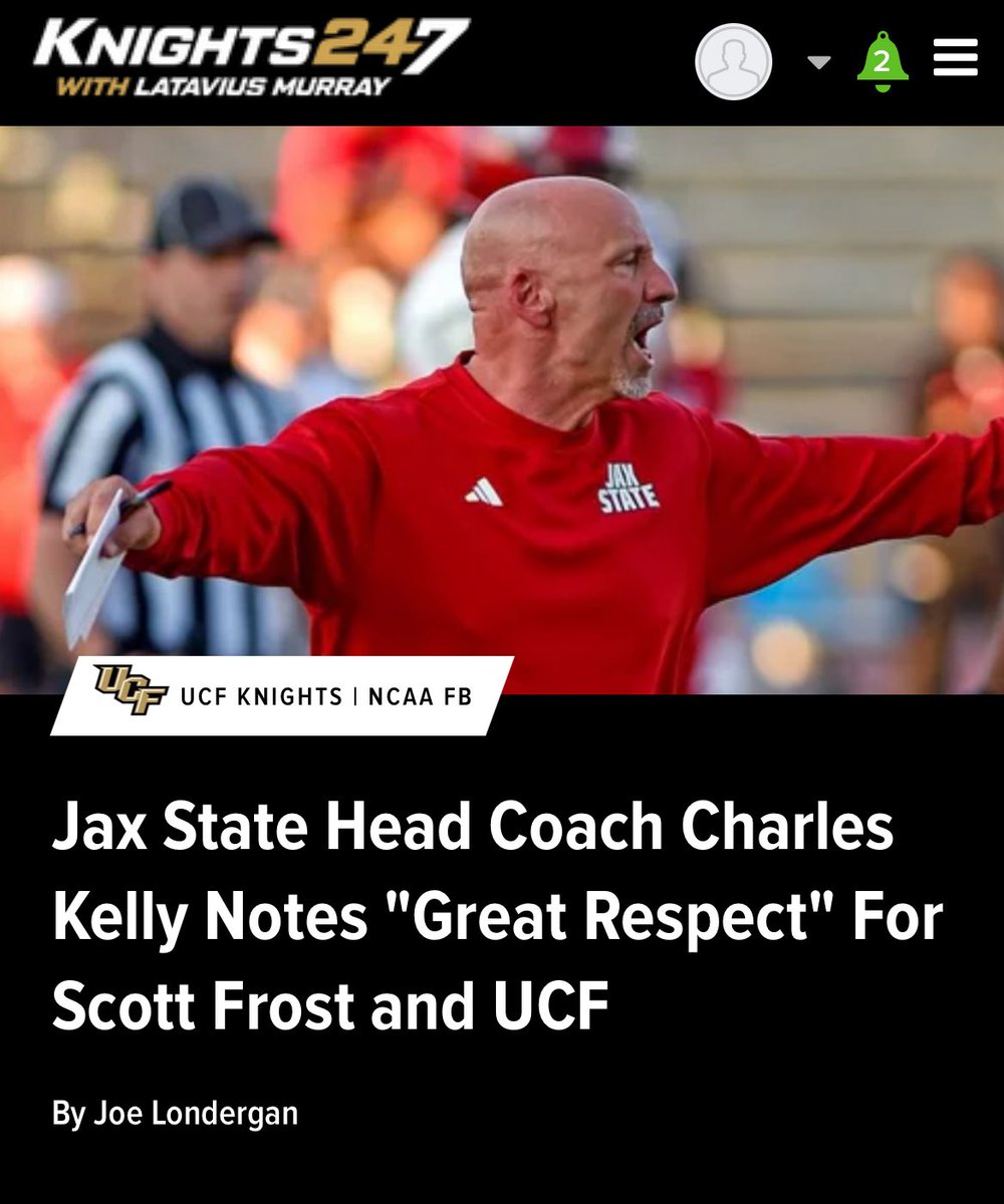 What does the Jax State head coach think about playing against a Scott Frost coached team? Read the details at Knights247.com. 

247sports.com/college/centra…