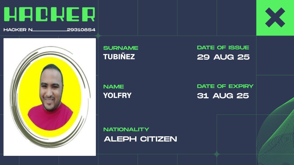 yolfry's tweet image. ¡Oficialmente dentro! 🔥 Aceptado en el @AlephHackathon.

Listo para construir y llevar una idea al siguiente nivel este 29 al 31 de Agosto. ¡Vamos a darle!

#AlephHackathon #Web3 #BUIDL