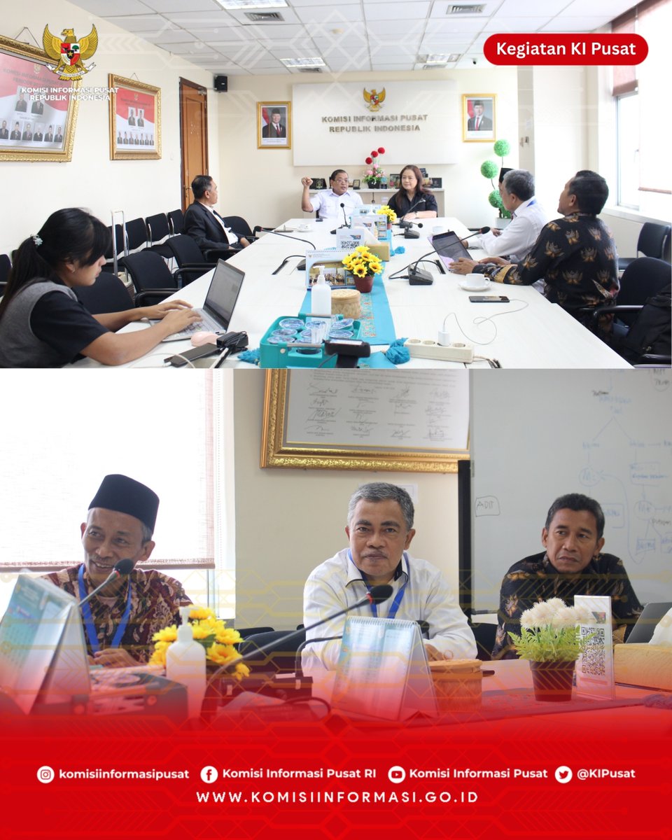 Komisi Informasi Pusat RI (@kipusat) on Twitter photo Jalin Koordinasi, KI Pusat terima Kunjungan Kerja Tim Seleksi KI Nusa Tenggara Barat
Ketua KI Pusat, Donny Yoesgiantoro dan Komisioner Rospita Vici Paulyn menerima kunjungan Tim Seleksi KI Nusa Tenggara Barat pada tanggal 26 Agustus 2025. 
#KunjunganKerja
#Timsel
#KINTB
#KIPusat Jalin Koordinasi, KI Pusat terima Kunjungan Kerja Tim Seleksi KI Nusa Tenggara Barat
Ketua KI Pusat, Donny Yoesgiantoro dan Komisioner Rospita Vici Paulyn menerima kunjungan Tim Seleksi KI Nusa Tenggara Barat pada tanggal 26 Agustus 2025. 
#KunjunganKerja
#Timsel
#KINTB
#KIPusat