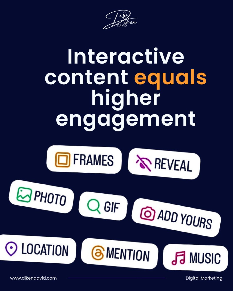 dikendavidltd's tweet image. 📢Whether it is with polls, infographics, or interactive IG Stories, KEEP your audience hooked!
Do you desire content that your audience will love?💙
Send us a message, let us help your brand grow!
#interactivecontent #contentmarketing #socialmediamarketing #dikendavid