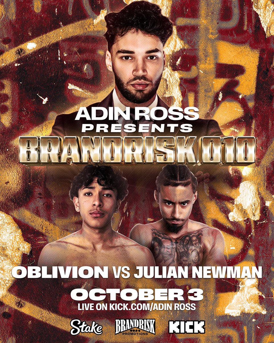 BrandRisk's tweet photo. Brand Risk Promotions Event #10

October 3rd, 2025 📅 

Nashville, Tennessee 🇺🇸 

First Fight Announcement 🚨 https://t.co/OsqWbzMYyh