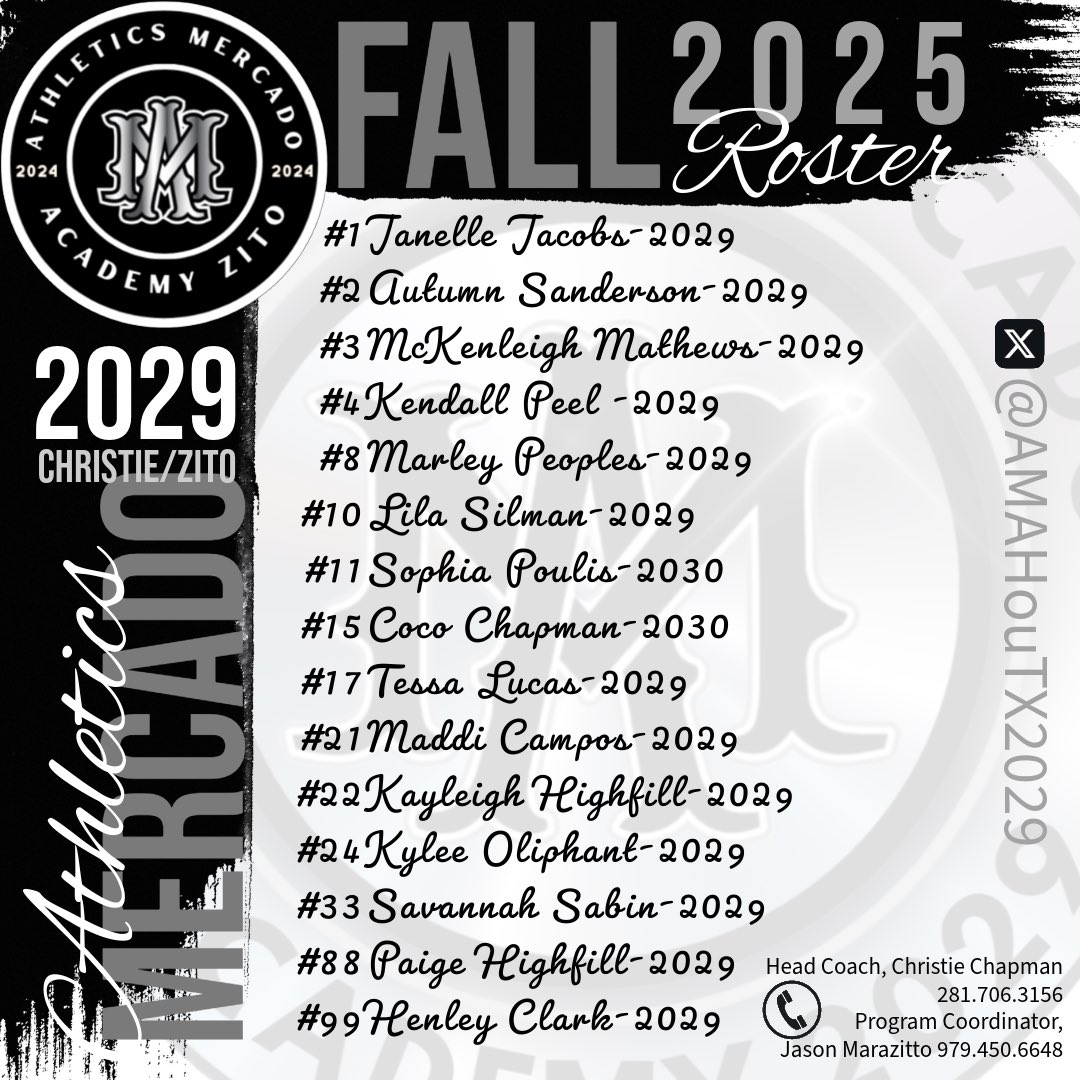 Athletics Mercado Academy 2029 Christie (@amahoutx2029) on Twitter photo 