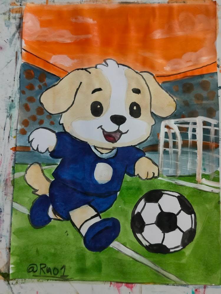<a href="/SentientAGI/">Sentient</a> <a href="/smoothasfkk/">SmoothAF </a> day 11 today I draw dobby playing football

🐶⚽ Football isn’t just a game, it’s joy, energy &amp; pure passion — even this little champ knows it

Discord id:- ru01234

#sentientAGI #Dobby
