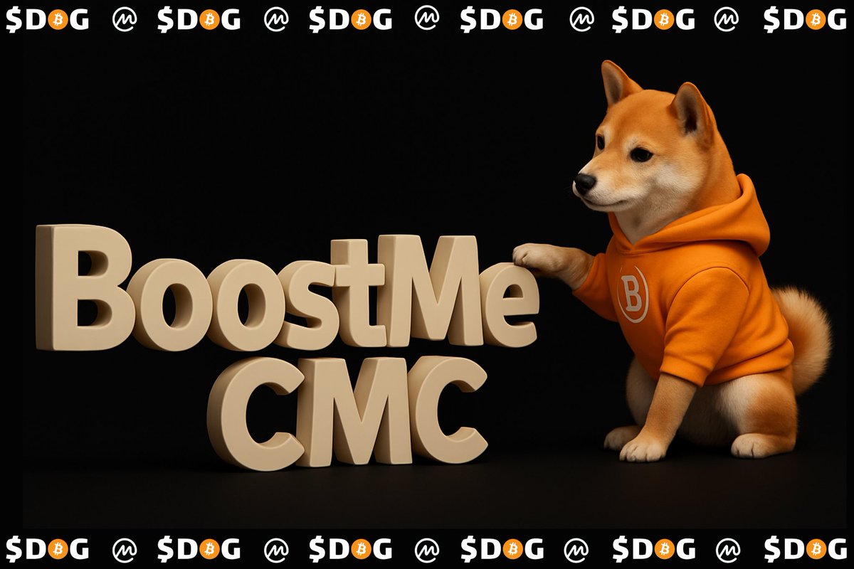 Hey , #BoostMeCMC 🫶🏼.

Show some love for the best crypto community ever, <a href="/CoinMarketCap/">CoinMarketCap</a> .

$DOG GO TO THE MOON 🌙