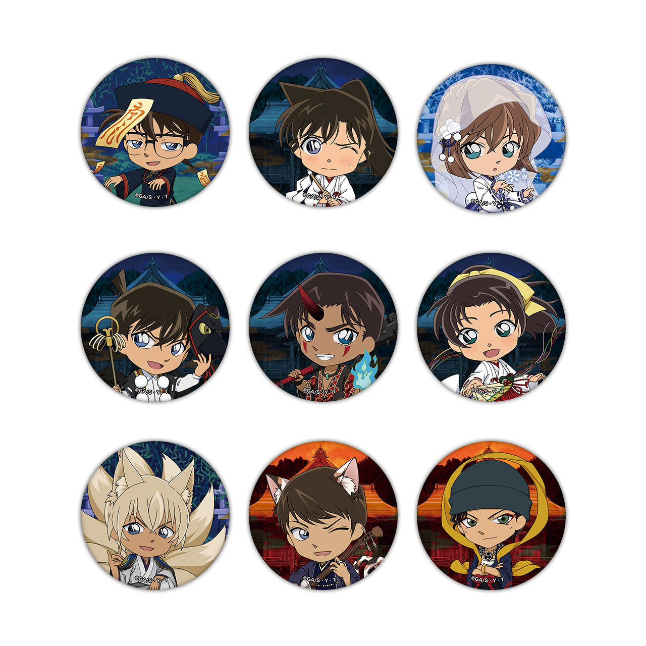 コナン公式アプリ　灰原哀　缶バッジ　コナンアプリ　緋色の弾丸　名探偵コナン 名探偵コナン 緋色の弾丸 劇場版公開記念 コナン公式アプリ 限定