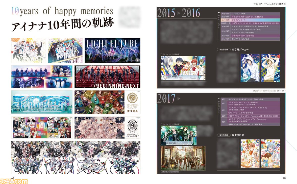 8月28日発売の週刊ファミ通『アイナナ』10周年特集の内容を詳しく紹介！【先出し週刊ファミ通】
famitsu.com/article/202508…

・アイドル紹介
・メインストーリー振り返り
・10年間の軌跡年表
・プレイヤーアンケート
・クリエイター21名からのお祝いメッセージ（リスト発表）など
#アイナナ１０周年