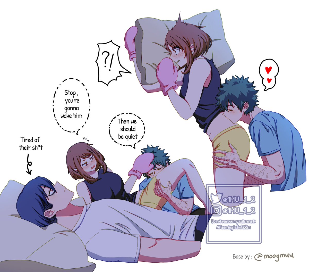 #Izuocha #IzukuMidoriya #OchakoUraraka #IidaTenya