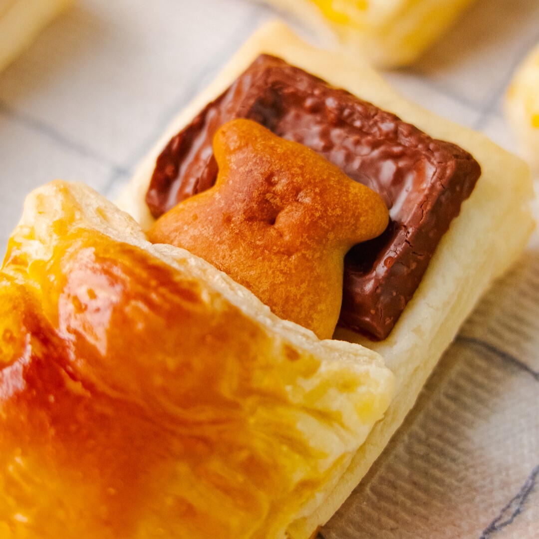 トースターで簡単に焼ける、「クマのねんねパイ」。

夏休みに家族でつくるのもおすすめです。