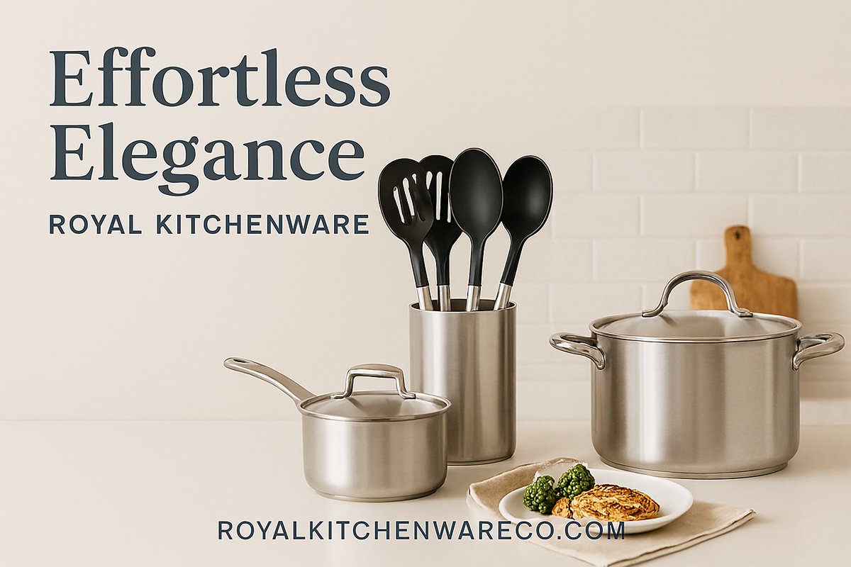 royalkitwareco's tweet image. Effortless Elegance starts here.
From stainless steel precision to everyday performance, ROYAL KITCHENWARE CO kitchenware transforms your kitchen into a space of style and substance.
Cook like royalty..
ROYALKITCHENWARECO.COM
#KitchenElegance #CookWithRoyalty #PremiumTools