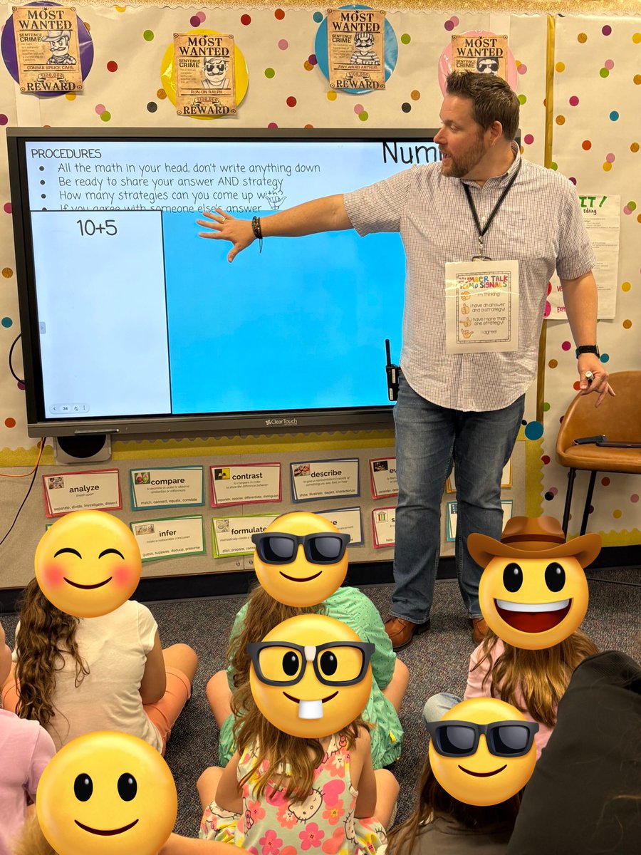 Team, I got to model a #NumberTalk today. Felt good to be back in the saddle again!
#WeAreEddins #LevelUp #AssistantPrincipal