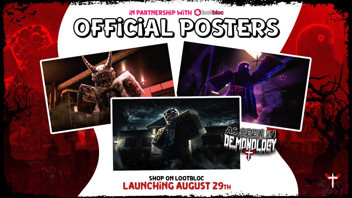 August 29th, 2025
BUY MY POSTERS!!!!
lootbloc.com

#Roblox #DemonologyRoblox #robloxart #merch #Lootbloc