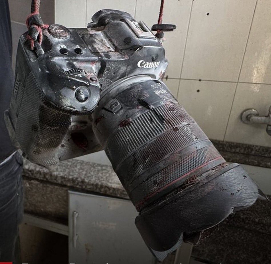 A camera silenced by the Israeli occupation forces