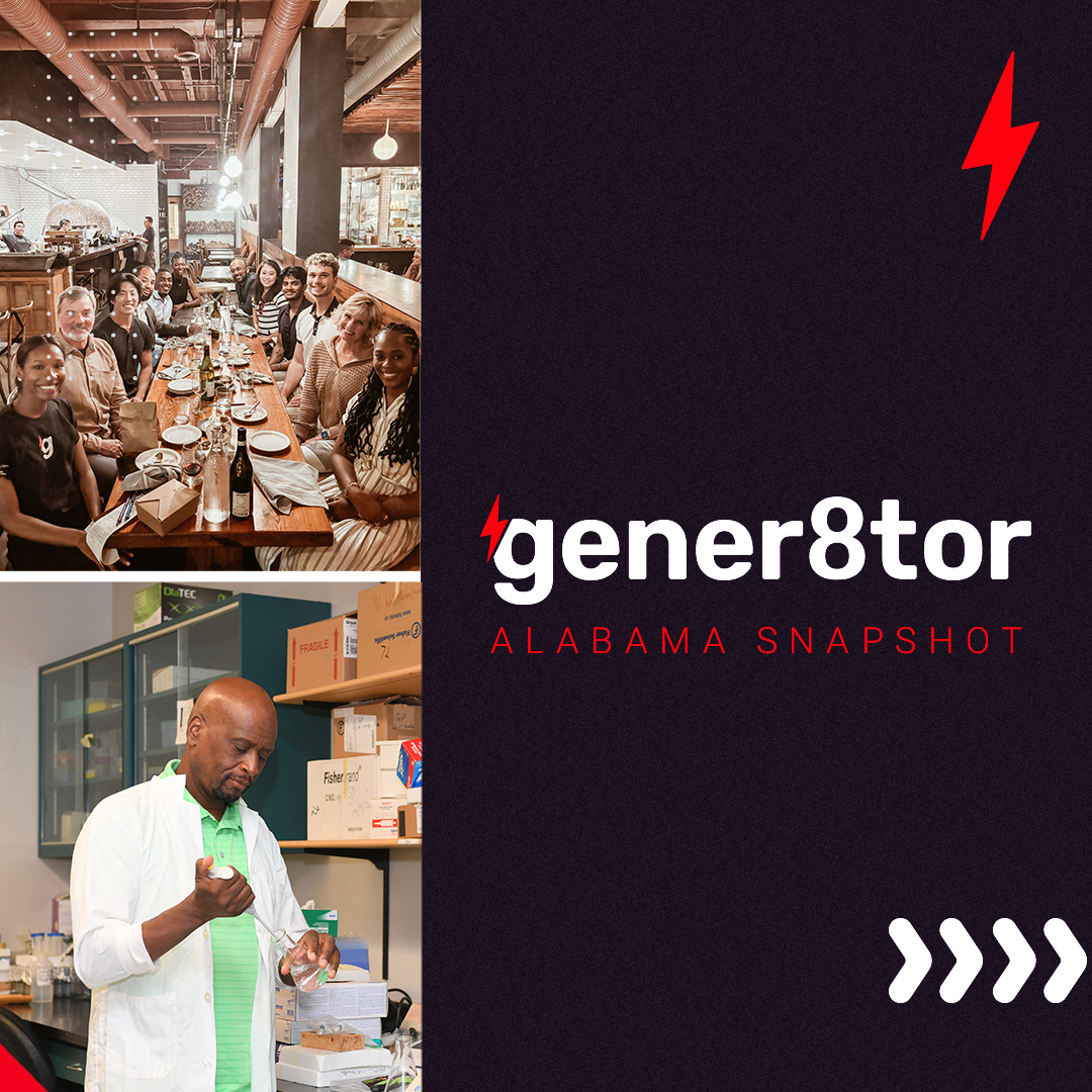 gener8tor's tweet image. gener8tor “50 State Countdown” 📣 

Each week, we’re spotlighting a new state to highlight our programs, partners, and the impact we’ve created together.

We’re kicking things off in Alabama, where our commitment to accelerating the best and brightest founders has translated into…