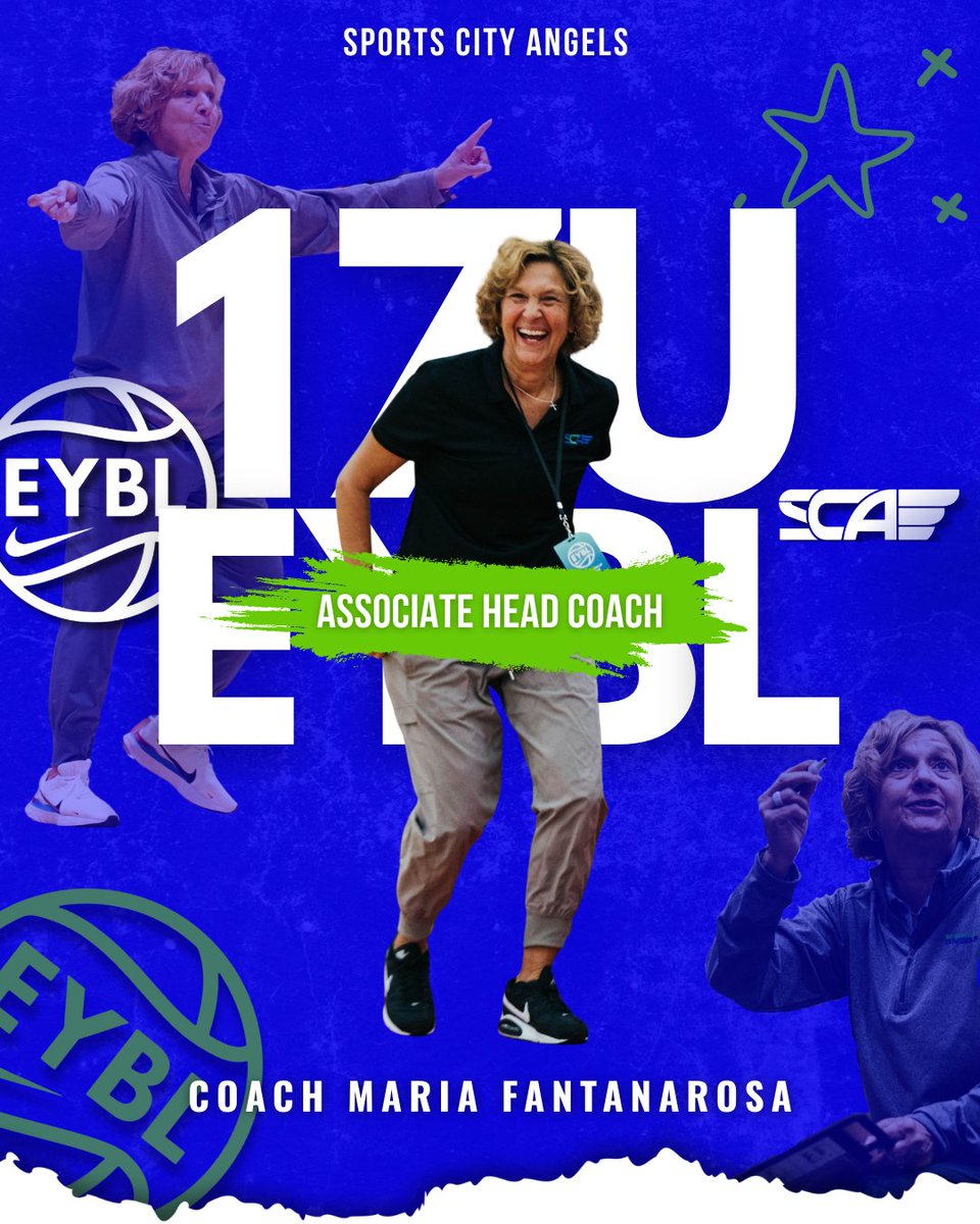 ✨ BIG ANNOUNCEMENT ✨ 

We’re thrilled to announce Coach Maria Fantanarosa as our 17uEYBL Associate Head Coach! 💙💚 With over 30 years of coaching experience at the D1 level, Coach brings a true wealth of knowledge to our program.