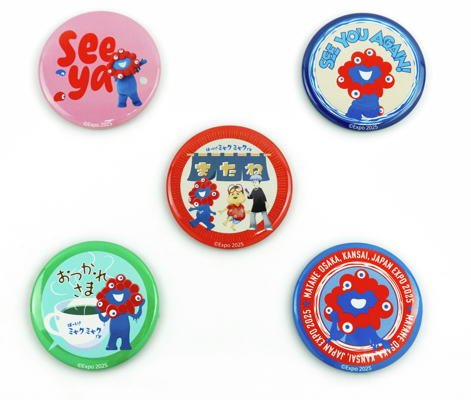 大阪関西万博 null? ヌルヌル バッジ 全5種類 大阪・関西万博