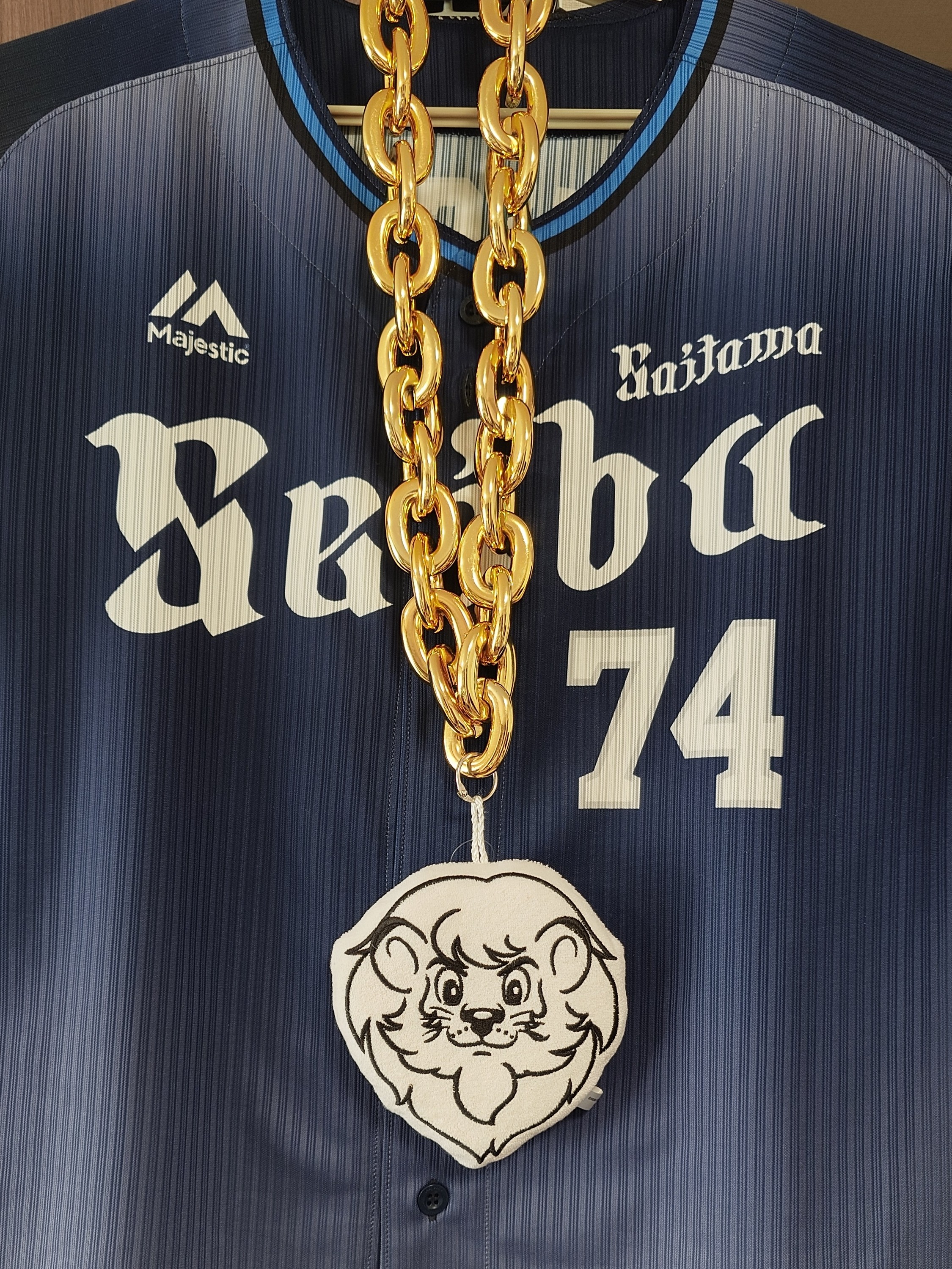 ライナBIG-CHAIN クソデカネックレス♪ べるーにゃ×ライオンズ