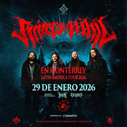 ¡Se une el talento local al show de <a href="/riversofnihil/">Rivers of Nihil</a>  en Monterrey!
Invitados especiales:  <a href="/IndepthOfficial/">Indepth Official</a>  y <a href="/Vicarivsband/">Vicarivs</a> 
29 de enero en <a href="/CAFEIGUANAMX/">CAFE IGUANA</a> 
Boletos disponibles a través de <a href="/PasslineMexico/">Passline Mx</a>
