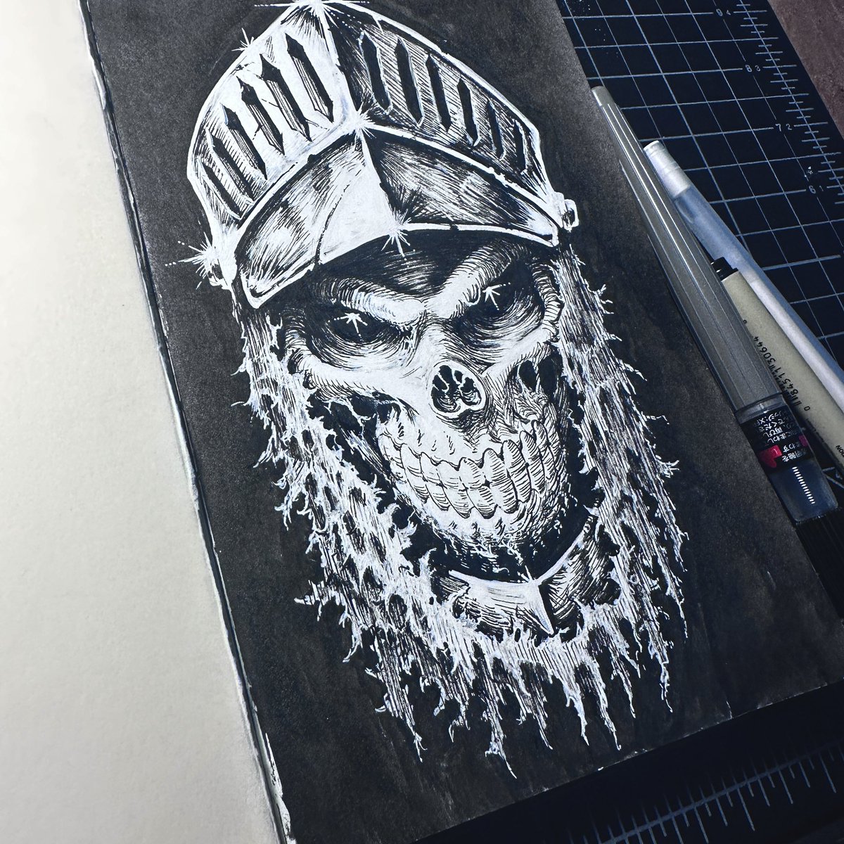 Raw inks for the previous post