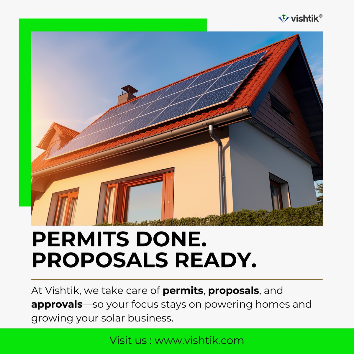 VishtikLLC's tweet image. Permits done.
Proposals ready.
Growth unlocked.

At Vishtik, we handle the paperwork—so you can handle the power.
Start now at project.vishtik.com and keep your solar business moving forward!

#SolarDesign #PermitReady #PEStamp #SolarGrowth #CleanEnergy #Vishtik