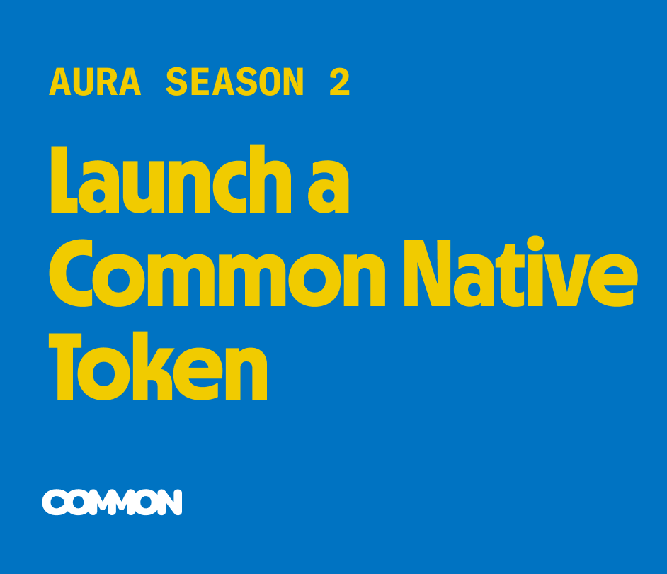 New Aura Quest just dropped on Common!

🪙 Launch a Common Native Token

Earn 30 Aura per token launch | Up to 100x daily | 100K total Aura available

We've NEVER offered this much Aura for a single quest— so hurry up and get yours before the Aura runs out!

Launch your token: