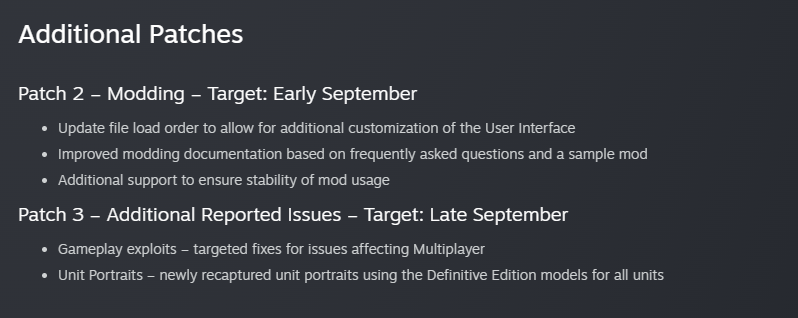 So the Dawn of War: Definitive Edition devs (probably the bosses, not the actual devs, let's be real here) released knowing they would be correcting the unit portraits a month later, and just slopped in some AI portraits in the meantime. Bravo