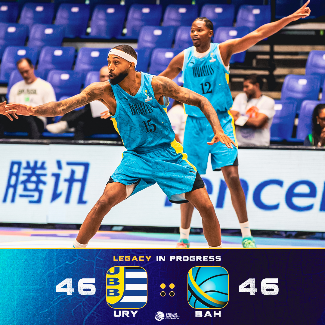 BBFbasketball's tweet image. Tied Up At The Half #242totheworld🌎🇧🇸 #bahamasbasketball🇧🇸 #legacyinprogress