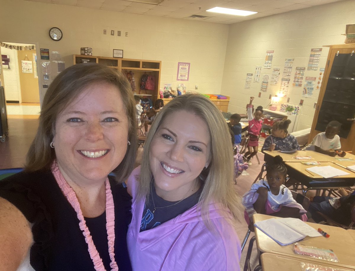 JFo30228's tweet image. Who knew tag teaming procedures and problem of the day in 1st grade with this friend would be so much fun?  @RCE_HCS #WeAreRACERS #UnlockPotential