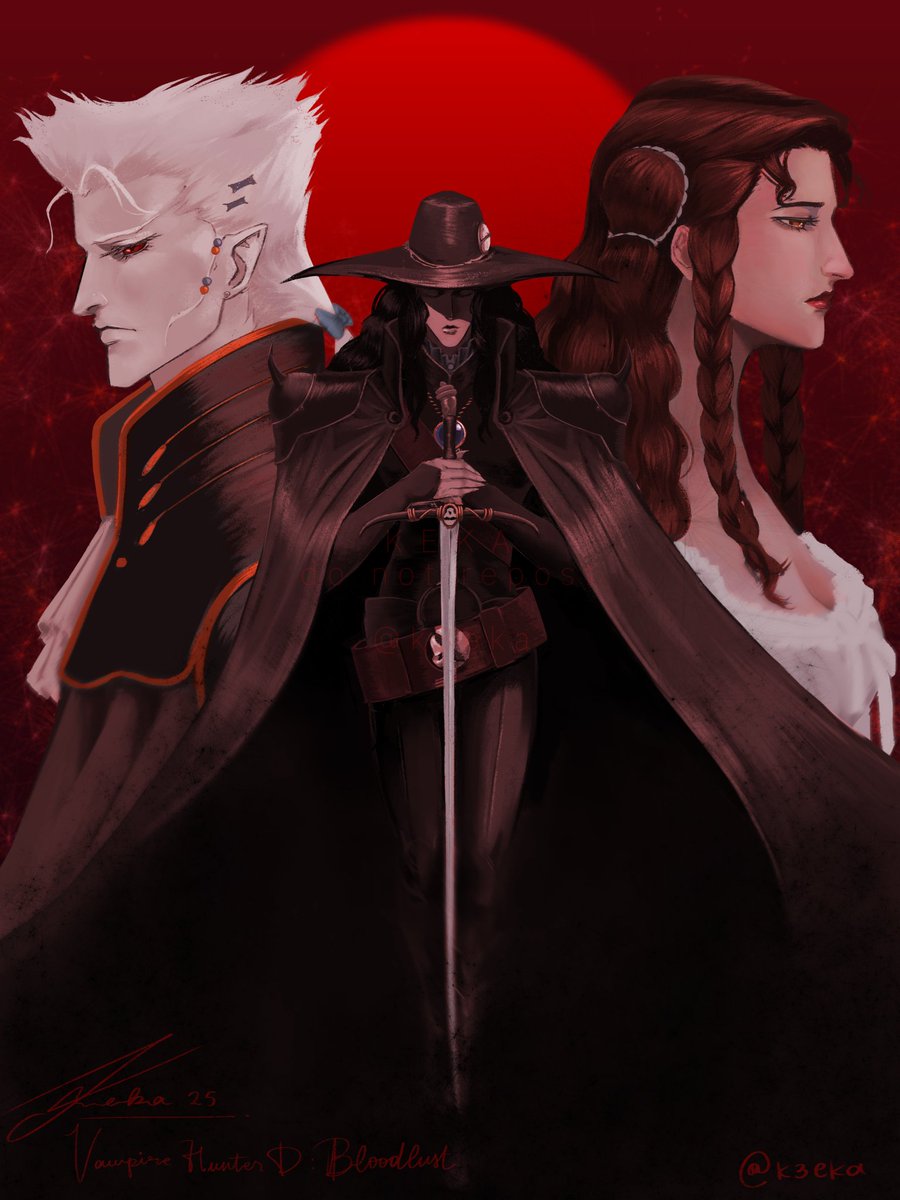 k3ekaa's tweet image. my wrist is wrecked #vhd #VampireHunterD #digitalart