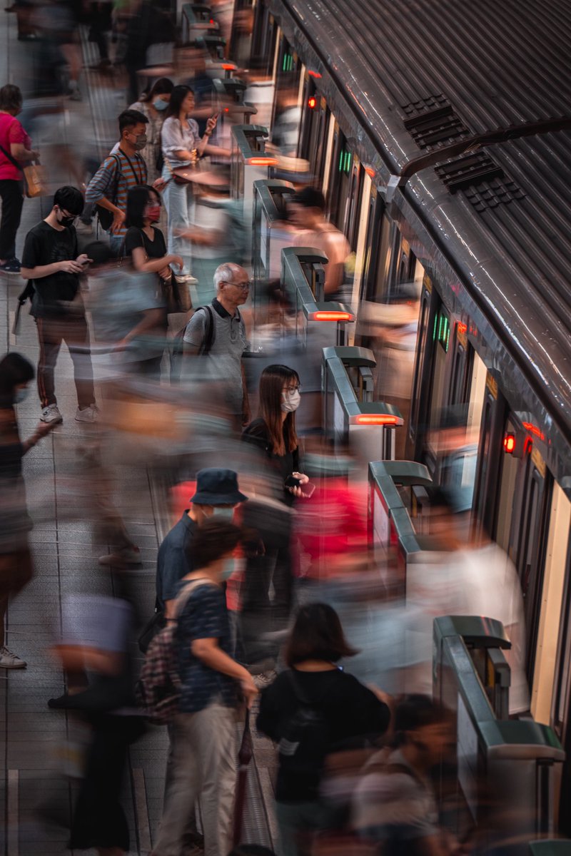 "I wanted to capture the essence of Taipei’s mad, yet calming rush-hour with a slow shutter. It’s tricky as you have to hope strangers stay super still while the crowd moves effortlessly by them. Shooting at 1/5 shutter speed gives that ghost blur effect while you have some
