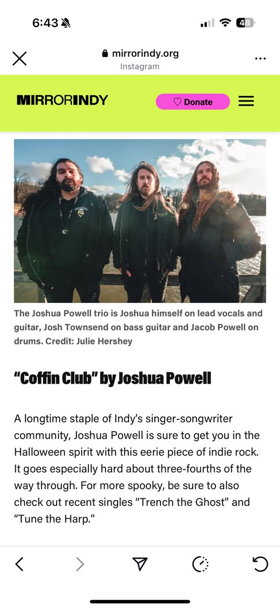 JoshuaPowellGTR's tweet image. Thanks @sethvthem for including COFFIN CLUB in @mirrorindy’s Fall Playlist! 💀 Listen here: shorturl.at/F7mjW #autumn #fallplaylist