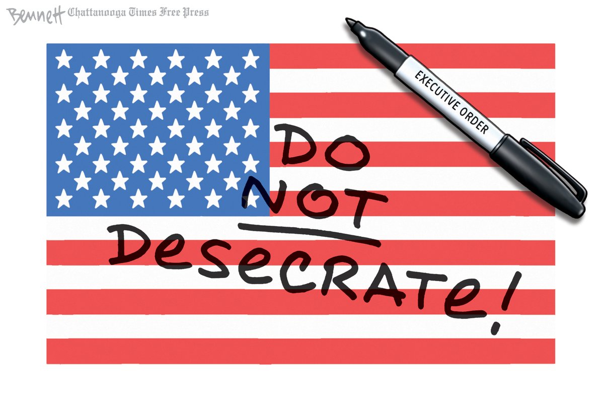BennettCartoons's tweet image. 8/27/2025- Flag Desecration #Trump #ExecutiveOrder #FlagBurning #FlagDesecration  timesfreepress.com/news/2025/aug/…